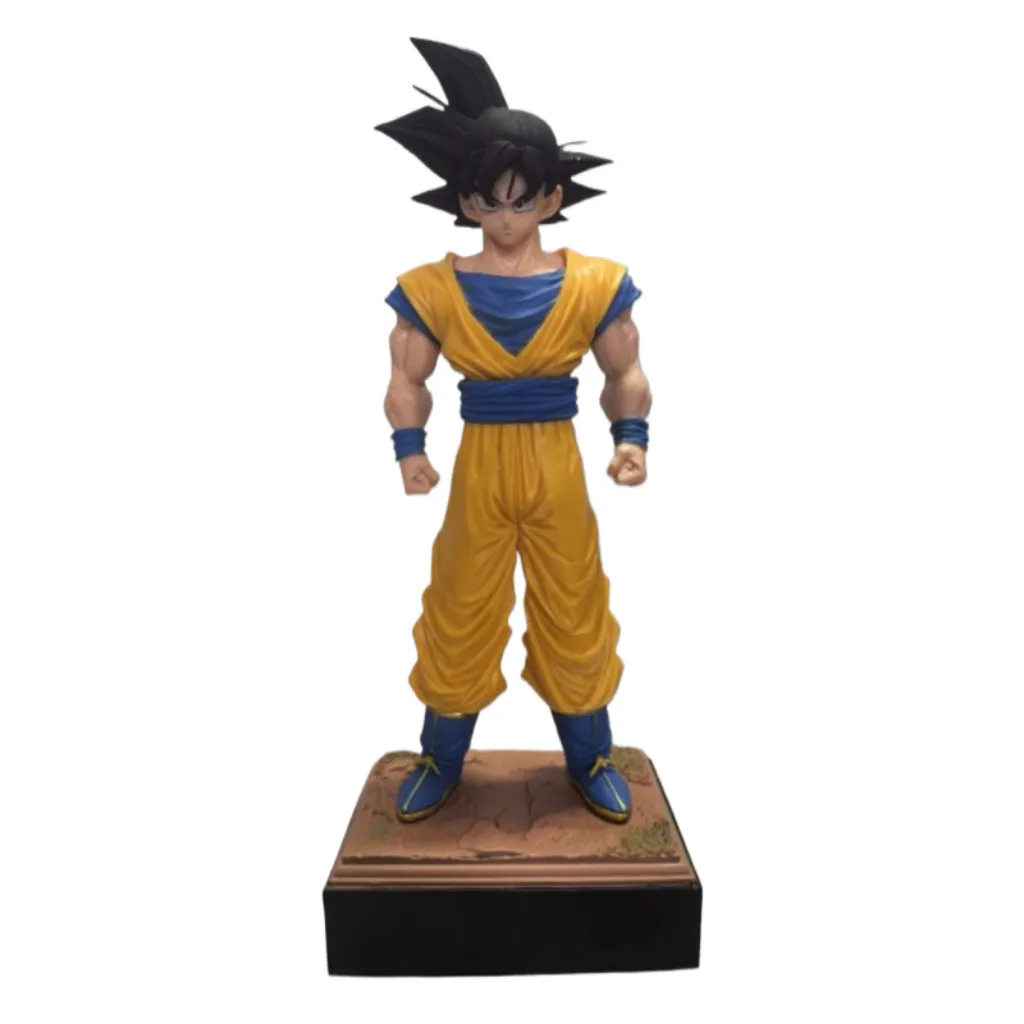 Dragon Ball Z First Super Saiyan Goku Figure – Infinite Series with Dual Head Sculpts, Z Fighters Collectible Model & Desktop Ornament